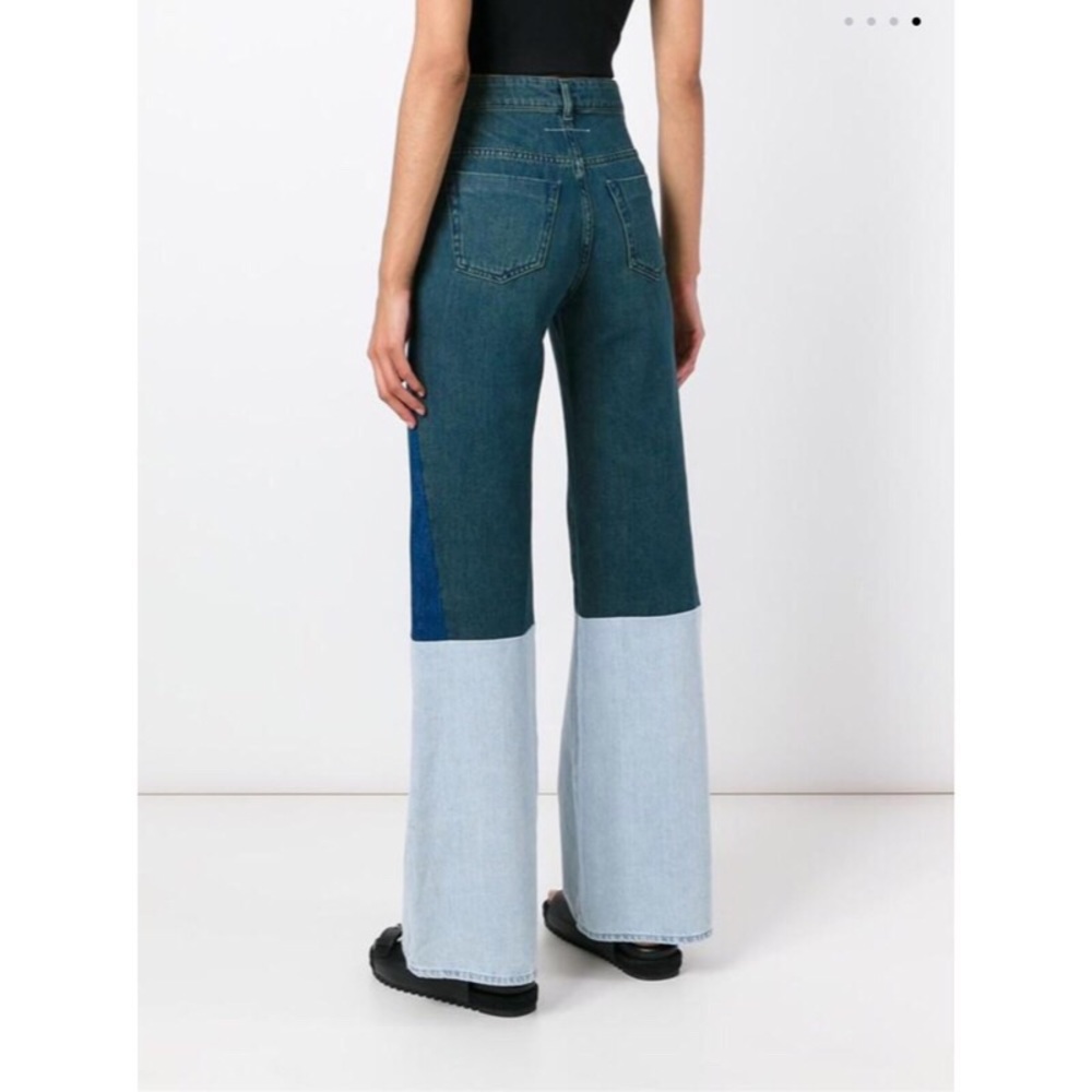 Maison Martin Margiela MM6 Color Block Denim Jeans - Picture 4 of 4